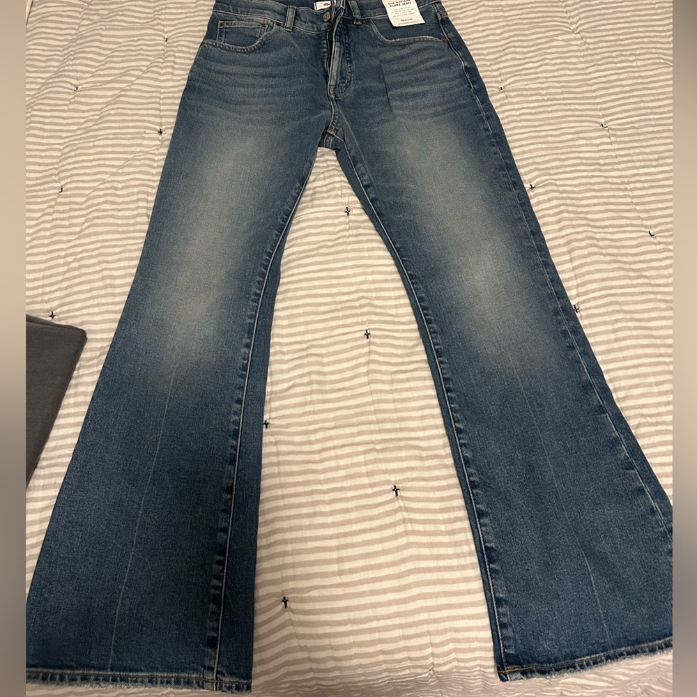 Madewell Dark Blue Flare Jeans